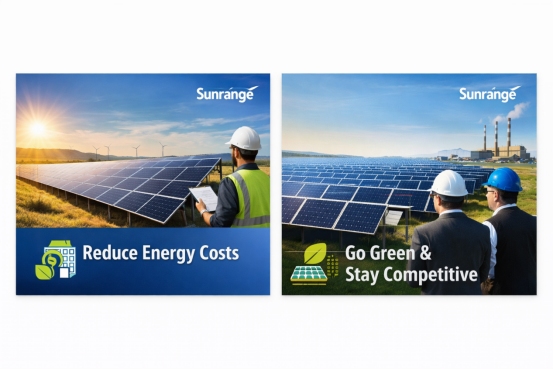 Optimisez votre retour sur investissement grâce aux solutions solaires au sol commerciales et industrielles de Sunrange