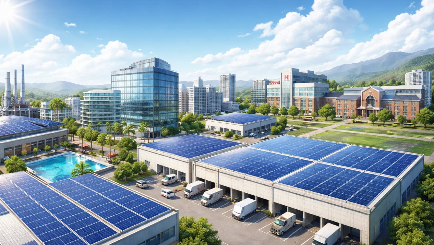 Sunrange Commercial Solar System